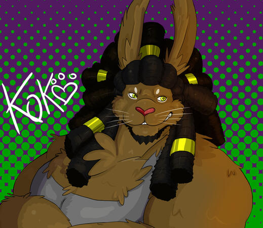 Portrait with rendering